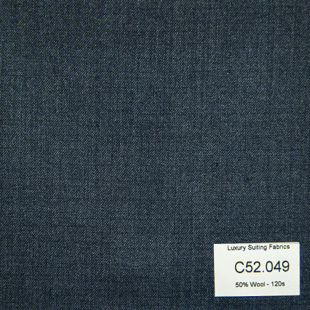 [ Hết hàng ] C52.049 Kevinlli V3 - Vải Suit 50% Wool - Xanh Navy Trơn